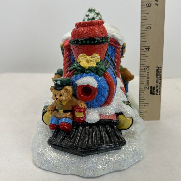Vtg Accents Unlimited Santas Express Light-Up Christmas Train Figurine Set Bears - Picture 11 of 16